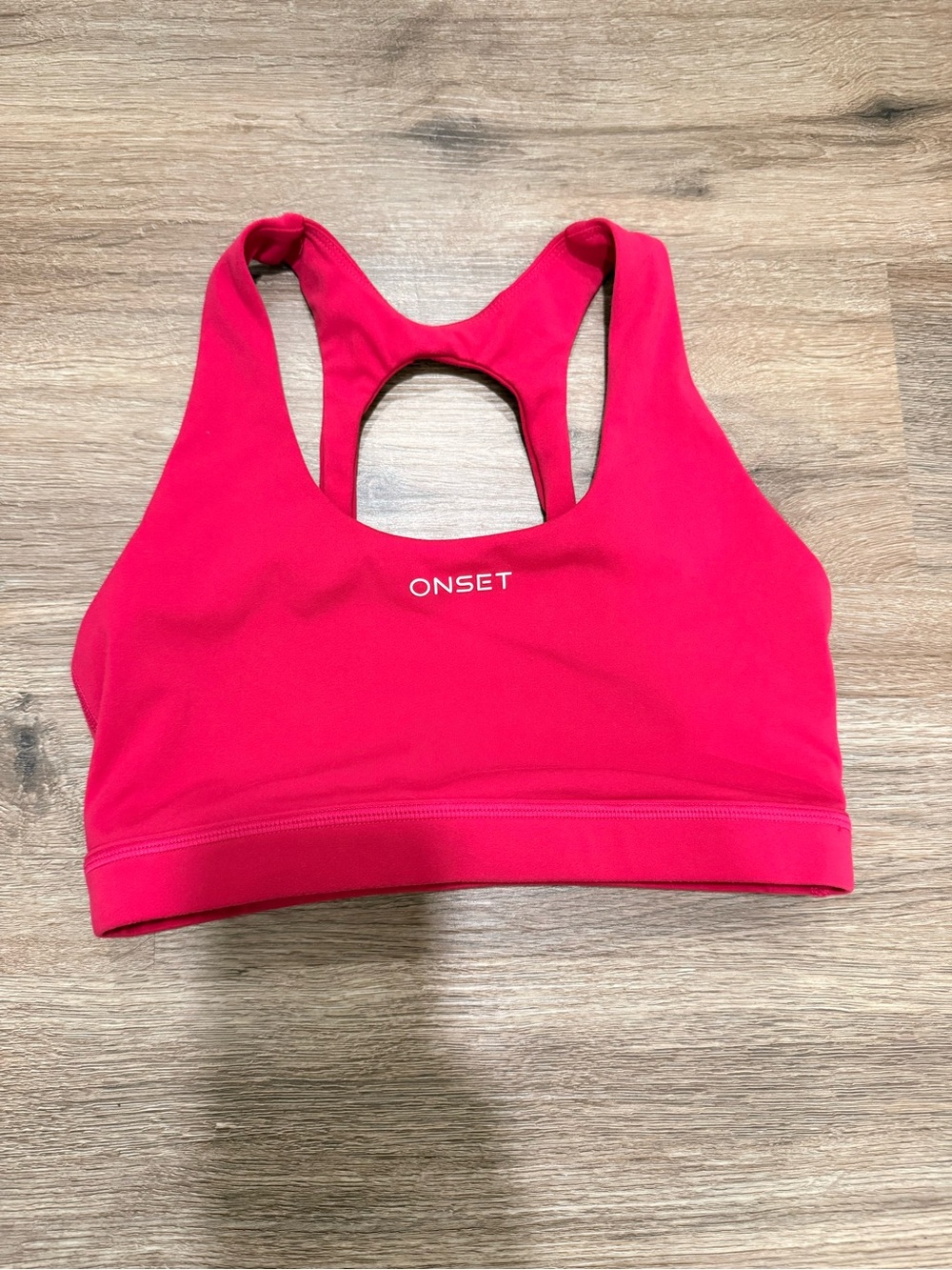 Onset Women’s Hot Pink Racerback Sports Bra